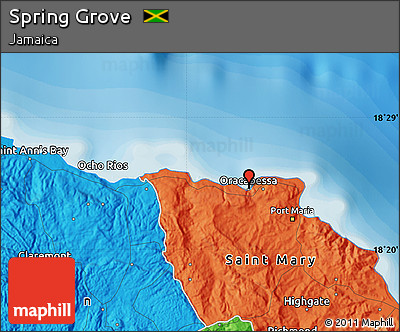 Political Map of Spring Grove