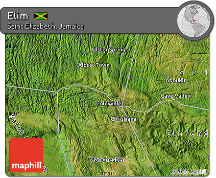 Satellite Map of Elim