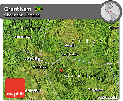 Satellite Map of Grantham