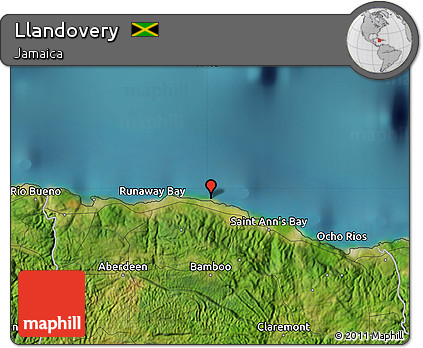 Satellite Map of Llandovery