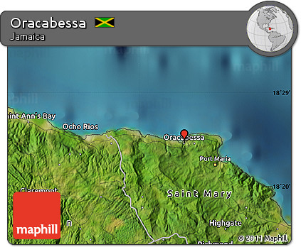 Satellite Map of Oracabessa