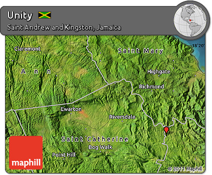 Satellite Map of Unity