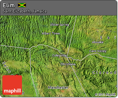 Satellite Map of Elim
