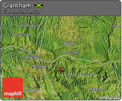 Satellite Map of Grantham