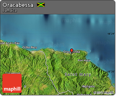 Satellite Map of Oracabessa