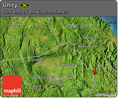 Satellite Map of Unity