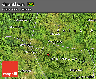 Satellite Map of Grantham