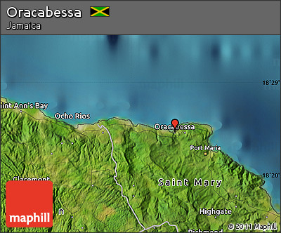 Satellite Map of Oracabessa