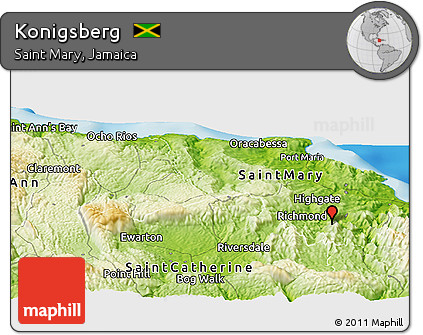 Physical Panoramic Map of Konigsberg