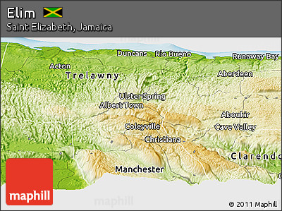 Physical Panoramic Map of Elim