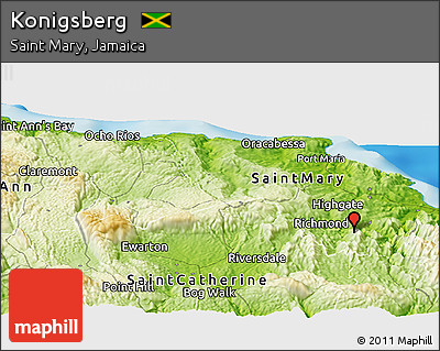 Physical Panoramic Map of Konigsberg