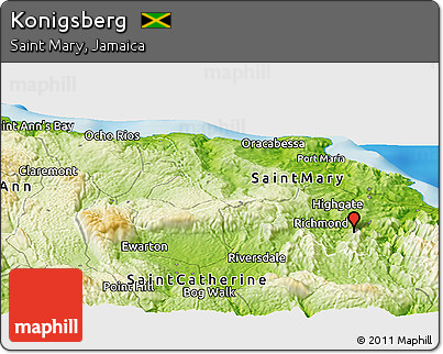 Physical Panoramic Map of Konigsberg