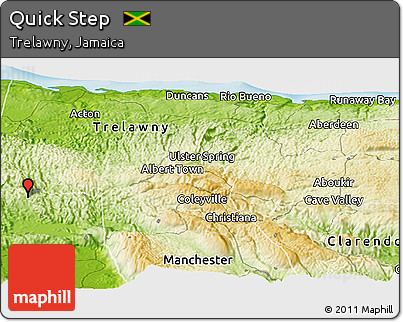 Physical Panoramic Map of Quick Step