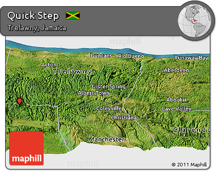 Satellite Panoramic Map of Quick Step