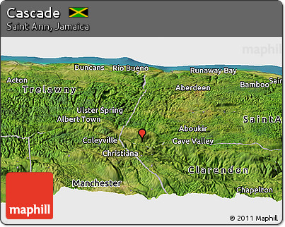 Satellite Panoramic Map of Cascade
