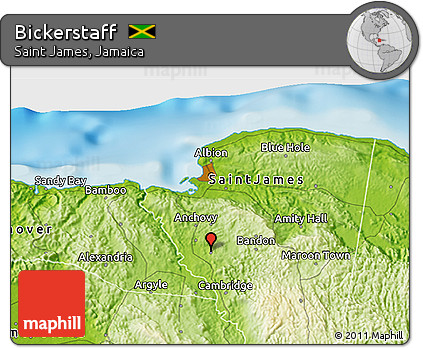 Physical 3D Map of Bickerstaff