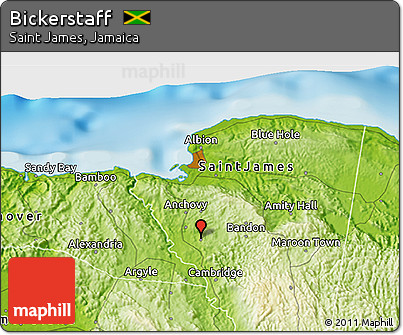 Physical 3D Map of Bickerstaff