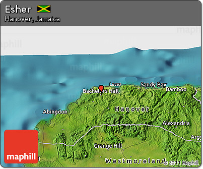 Satellite 3D Map of Esher