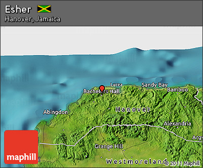 Satellite 3D Map of Esher