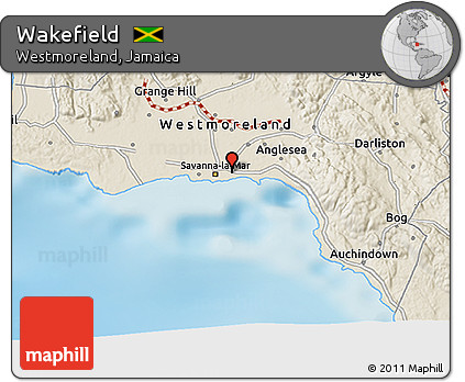 Shaded Relief 3D Map of Wakefield