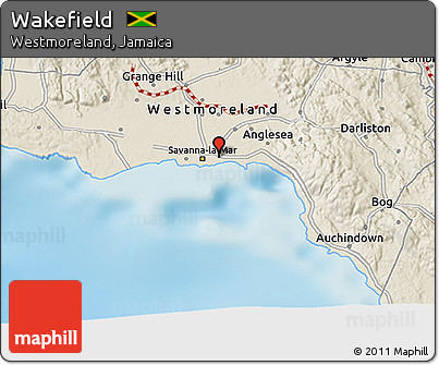 Shaded Relief 3D Map of Wakefield