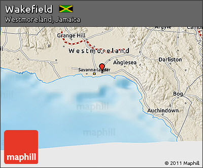 Shaded Relief 3D Map of Wakefield