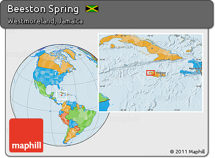 Political Location Map of Beeston Spring