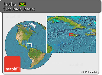Satellite Location Map of Lethe