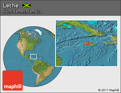 Satellite Location Map of Lethe