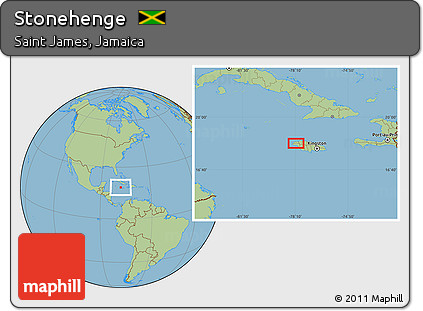 Savanna Style Location Map of Stonehenge