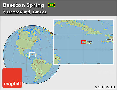 Savanna Style Location Map of Beeston Spring