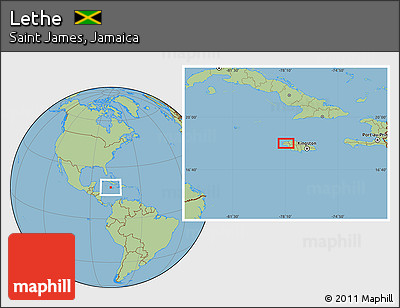 Savanna Style Location Map of Lethe