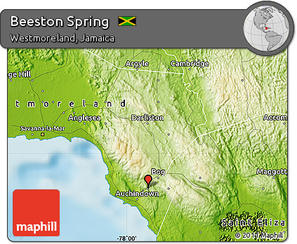Physical Map of Beeston Spring