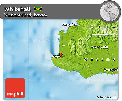 Physical Map of Whitehall
