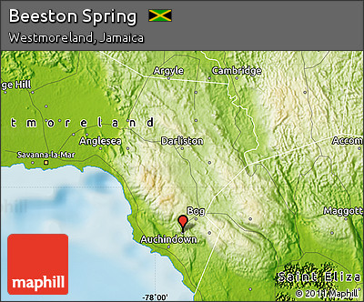 Physical Map of Beeston Spring