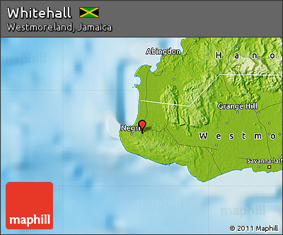 Physical Map of Whitehall