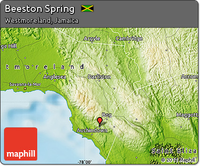 Physical Map of Beeston Spring