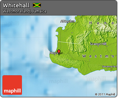 Physical Map of Whitehall