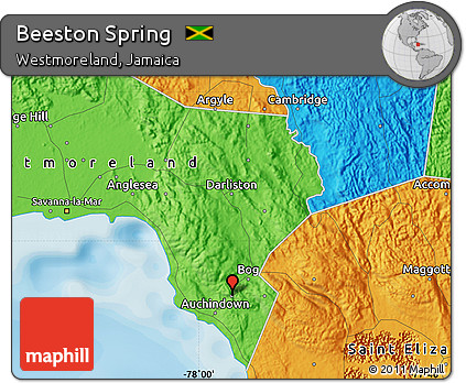 Political Map of Beeston Spring