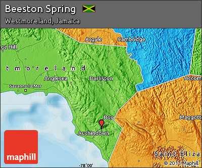 Political Map of Beeston Spring
