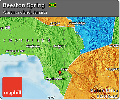 Political Map of Beeston Spring