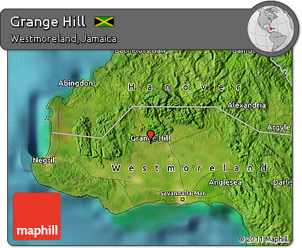 Satellite Map of Grange Hill