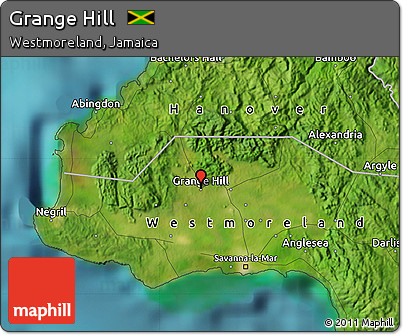 Satellite Map of Grange Hill
