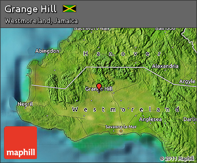 Satellite Map of Grange Hill