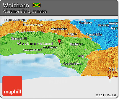 Political Panoramic Map of Whithorn