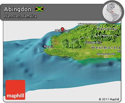 Satellite Panoramic Map of Abingdon