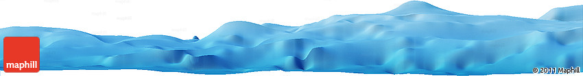 Shaded Relief Horizon Map of the Area around 18° 21' 26" N, 78° 58' 29" W