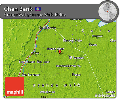 Physical Map of Chan Bank