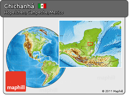 Physical Location Map of Chichanhá