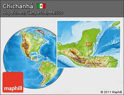 Physical Location Map of Chichanhá